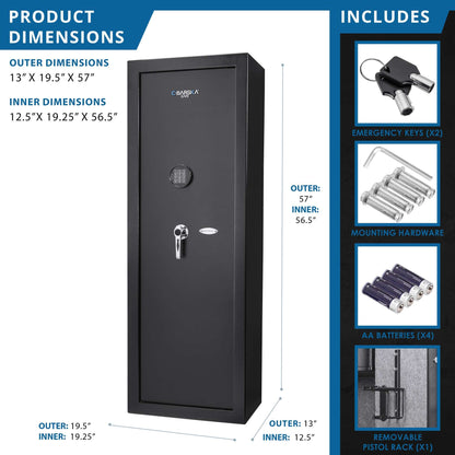 7.87 Cubic Ft Keypad Rifle Safe