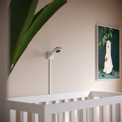 Miku Pro Smart Baby Monitor with Wall Mount Kit