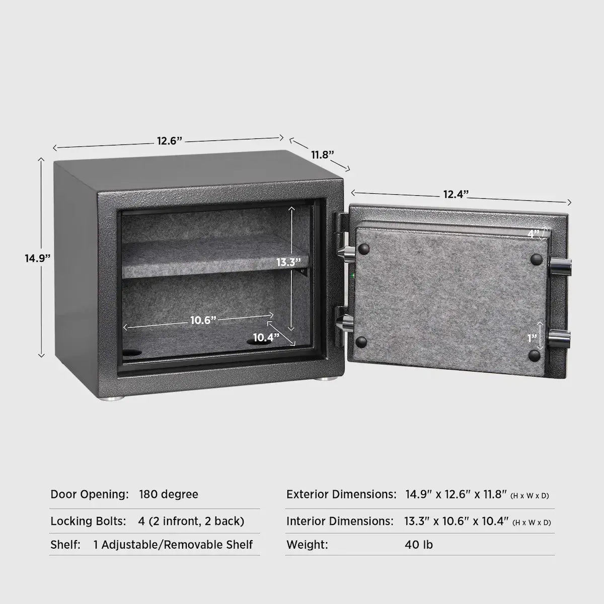 FireShield fireproof compact safe