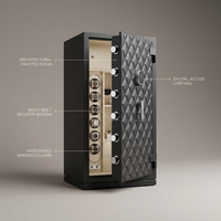 ArgentVault Geneva Tall Winder Safe — Feature Infographic