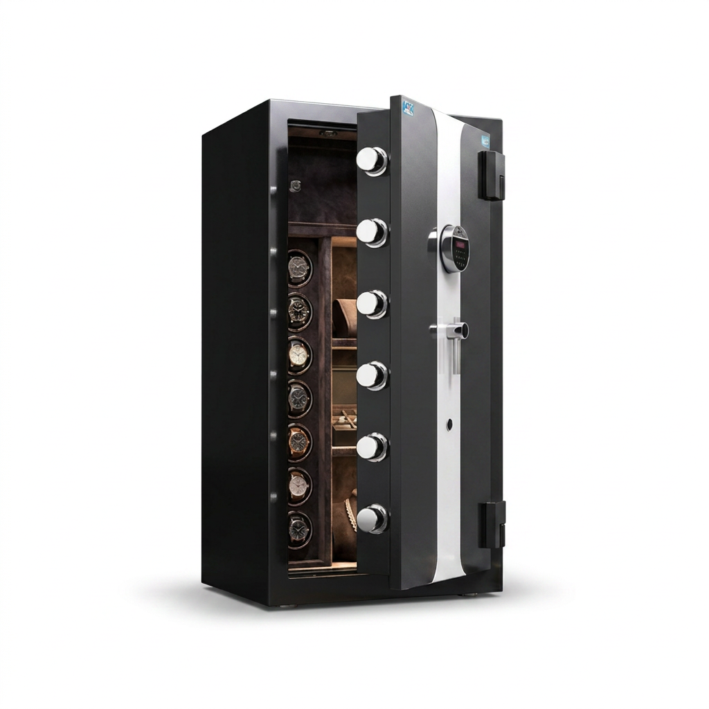 ArgentVault Geneva Tall Winder Safe — Studio Shot