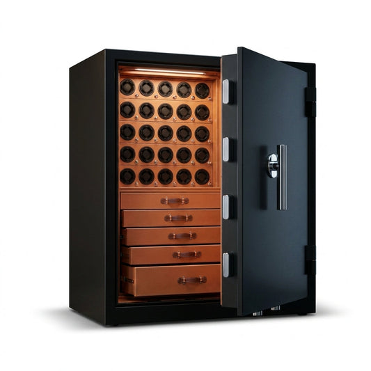 CopperCrest Milano 20-Winder Jewelry Vault — Studio Shot